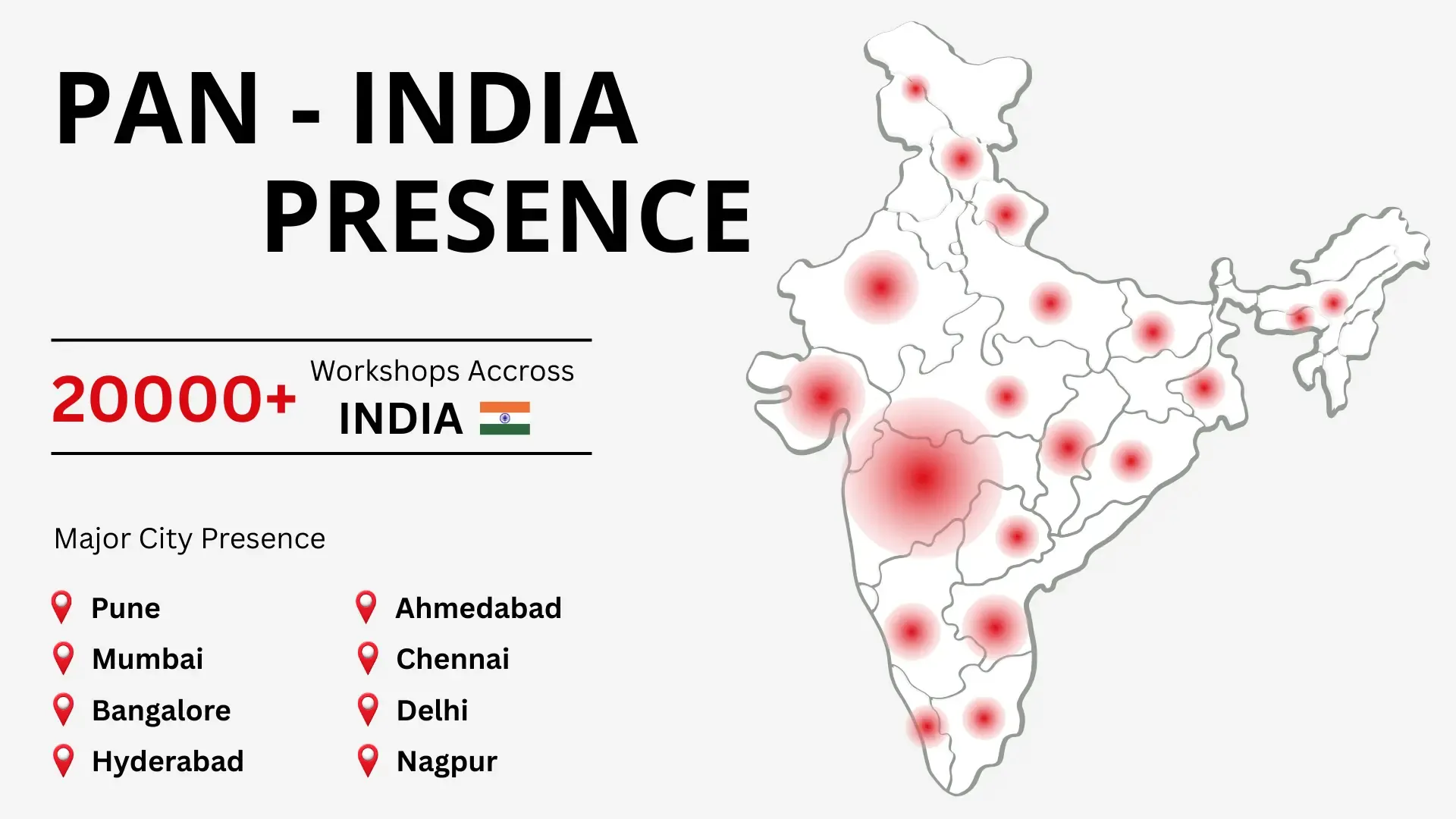 Digital map showing workshop density